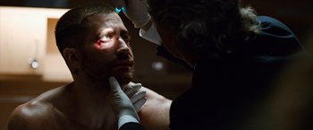 Movie still from “Southpaw” (2015), directed by Antoine Fuqua – Close Up shot, Over the shoulder angle