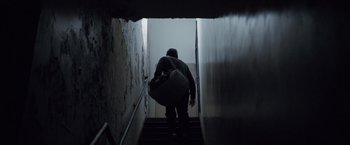 Movie still from “Southpaw” (2015), directed by Antoine Fuqua – Wide shot, Low angle