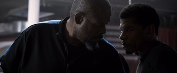 Movie still from “Southpaw” (2015), directed by Antoine Fuqua – Close Up shot, Low angle