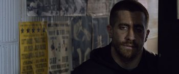 Movie still from “Southpaw” (2015), directed by Antoine Fuqua – Close Up shot, Over the shoulder angle