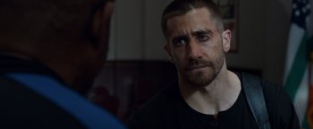 Movie still from “Southpaw” (2015), directed by Antoine Fuqua – Close Up shot, Over the shoulder angle