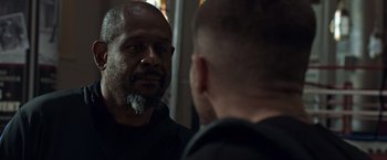 Movie still from “Southpaw” (2015), directed by Antoine Fuqua – Close Up shot, Over the shoulder angle