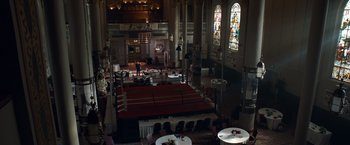 Movie still from “Southpaw” (2015), directed by Antoine Fuqua – Extreme Wide shot, High angle