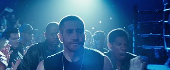 Movie still from “Southpaw” (2015), directed by Antoine Fuqua – Close Up shot, Low angle