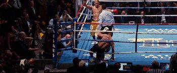 Movie still from “Southpaw” (2015), directed by Antoine Fuqua – Wide shot, High angle