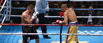 Movie still from “Southpaw” (2015), directed by Antoine Fuqua – Wide shot, High angle