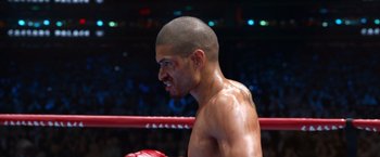 Movie still from “Southpaw” (2015), directed by Antoine Fuqua – Close Up shot, Over the shoulder angle
