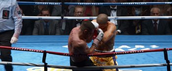 Movie still from “Southpaw” (2015), directed by Antoine Fuqua – Wide shot, Overhead angle