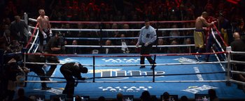 Movie still from “Southpaw” (2015), directed by Antoine Fuqua – Extreme Wide shot, High angle