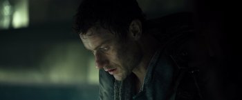 Movie still from “Spectral” (2016), directed by Nic Mathieu – Close Up shot, Low angle