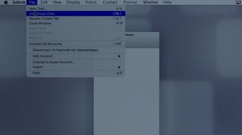 Movie still from “Mr. Robot” (2015), created by Sam Esmail – A computer screen showing a menu with several options; Extreme Wide shot, High angle