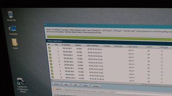Movie still from “Mr. Robot” (2015), created by Sam Esmail – A computer screen with a computer screen showing a computer; Extreme Close Up shot, High angle