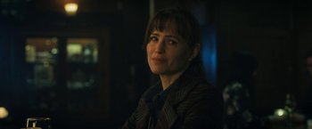 Movie still from “The Adam Project” (2022), directed by Shawn Levy – A person wearing a jacket; Close Up shot, Over the shoulder angle