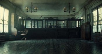 Movie still from “The Ballad of Buster Scruggs” (2018), directed by Joel Coen – Extreme Wide shot, Low angle