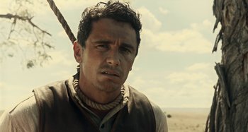 Movie still from “The Ballad of Buster Scruggs” (2018), directed by Joel Coen – Close Up shot, Over the shoulder angle