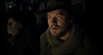 Movie still from “The Ballad of Buster Scruggs” (2018), directed by Joel Coen – Close Up shot, Low angle
