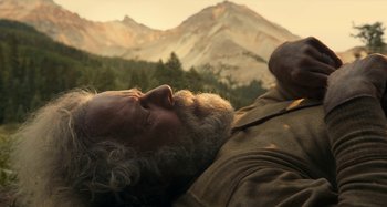 Movie still from “The Ballad of Buster Scruggs” (2018), directed by Joel Coen – Close Up shot, High angle