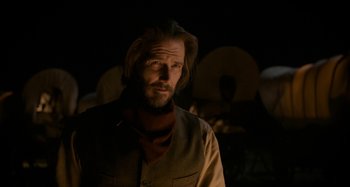 Movie still from “The Ballad of Buster Scruggs” (2018), directed by Joel Coen – Close Up shot, Over the shoulder angle