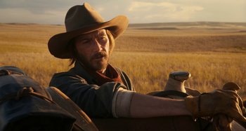 Movie still from “The Ballad of Buster Scruggs” (2018), directed by Joel Coen – Close Up shot, Over the shoulder angle