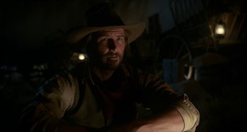 Movie still from “The Ballad of Buster Scruggs” (2018), directed by Joel Coen – Close Up shot, Over the shoulder angle