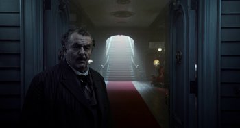 Movie still from “The Ballad of Buster Scruggs” (2018), directed by Joel Coen – Wide shot, Low angle