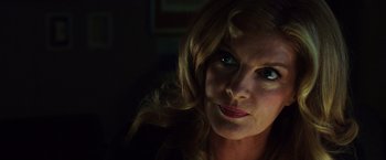 Movie still from “Nightcrawler” (2014), directed by Dan Gilroy – A person looking at the camera; Close Up shot, Over the shoulder angle