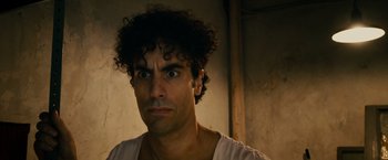 Movie still from “The Dictator” (2012), directed by Larry Charles – Close Up shot, Low angle