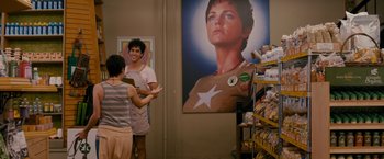 Movie still from “The Dictator” (2012), directed by Larry Charles – Medium shot, Over the shoulder angle