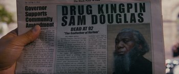 Movie still from “The Dictator” (2012), directed by Larry Charles – Extreme Close Up shot, High angle