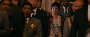 Movie still from “The Dictator” (2012), directed by Larry Charles – Medium shot, Over the shoulder angle