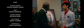 Movie still from “The Dictator” (2012), directed by Larry Charles – Close Up shot, Over the shoulder angle