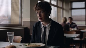 Movie still from “The End of the F***ing World” (2017), directed by Jonathan Entwistle – Close Up shot, Over the shoulder angle