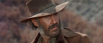 Movie still from “Once Upon a Time in the West” (1968), directed by Sergio Leone – Close Up shot, Low angle