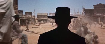 Movie still from “Once Upon a Time in the West” (1968), directed by Sergio Leone – Close Up shot, Low angle