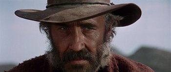 Movie still from “Once Upon a Time in the West” (1968), directed by Sergio Leone – Close Up shot, Low angle