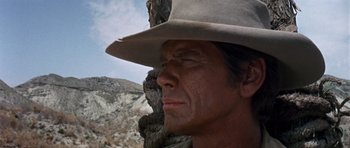 Movie still from “Once Upon a Time in the West” (1968), directed by Sergio Leone – Close Up shot, Low angle