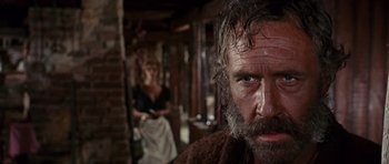 Movie still from “Once Upon a Time in the West” (1968), directed by Sergio Leone – Close Up shot, Low angle