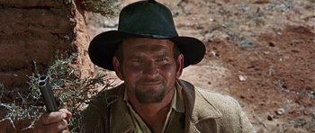 Movie still from “Once Upon a Time in the West” (1968), directed by Sergio Leone – Close Up shot, Low angle