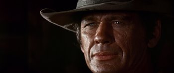 Movie still from “Once Upon a Time in the West” (1968), directed by Sergio Leone – Close Up shot, Low angle