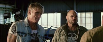 Movie still from “The Expendables 3” (2014), directed by Patrick Hughes – Close Up shot, Low angle