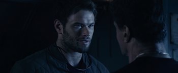 Movie still from “The Expendables 3” (2014), directed by Patrick Hughes – Close Up shot, Over the shoulder angle