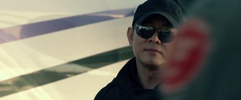 Movie still from “The Expendables 3” (2014), directed by Patrick Hughes – Close Up shot, Over the shoulder angle