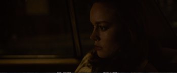 Movie still from “The Glass Castle” (2017), directed by Destin Daniel Cretton – A person sitting in a car; Close Up shot, Over the shoulder angle