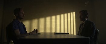 Movie still from “The Gray Man” (2022), directed by Joe Russo – Wide shot, Low angle