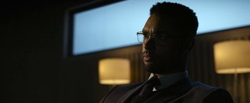 Movie still from “The Gray Man” (2022), directed by Joe Russo – Close Up shot, Over the shoulder angle