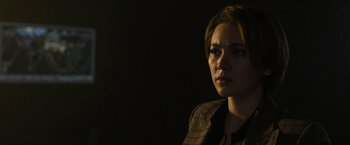 Movie still from “The Gray Man” (2022), directed by Joe Russo – Close Up shot, Over the shoulder angle