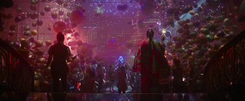 Movie still from “The Gray Man” (2022), directed by Joe Russo – Extreme Wide shot, Low angle