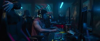 Movie still from “The Gray Man” (2022), directed by Joe Russo – Medium shot, Over the shoulder angle