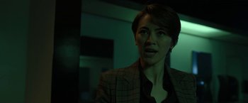 Movie still from “The Gray Man” (2022), directed by Joe Russo – Close Up shot, Over the shoulder angle