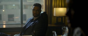 Movie still from “The Gray Man” (2022), directed by Joe Russo – Medium shot, Over the shoulder angle